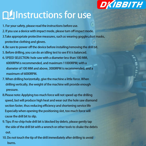 DKIBBITH side-flute design clears debris quickly