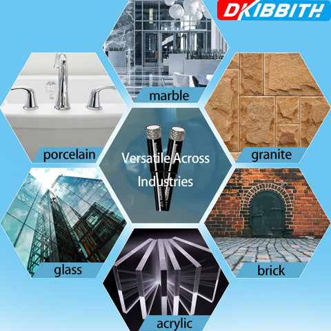 DKIBBITH side flutes remove debris quickly for smoother drilling.