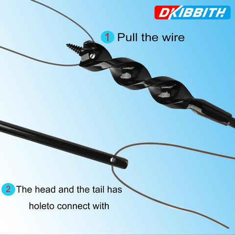 DKIBBITH spring steel shaft delivers durable performance during demanding tasks.