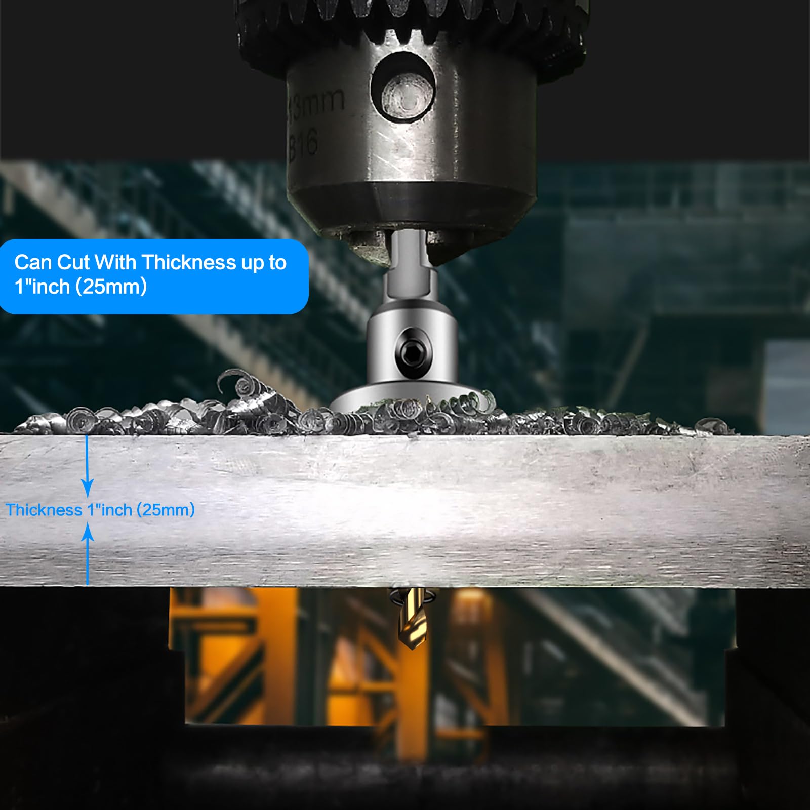 Rust-proof carrying case keeps DKIBBITH TCT hole saw set organized.