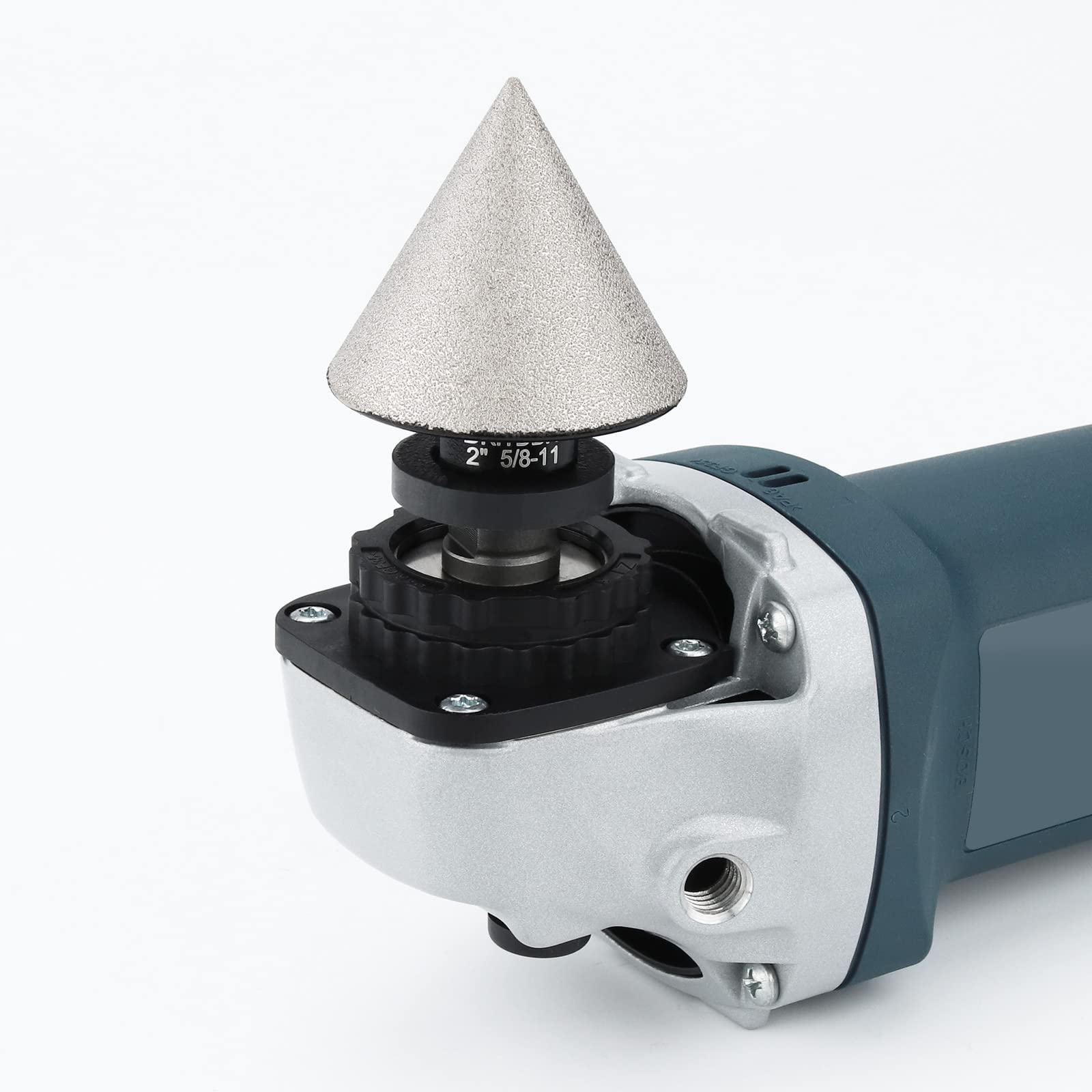 DKITDBIT beveling bit with 5/8-11 thread compatibility for grinders.