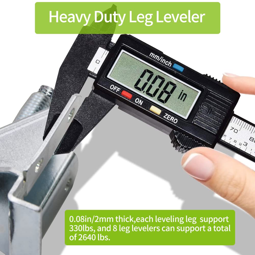 DkOvn height-adjustment from 0 to 2 inches adapts to uneven surfaces.