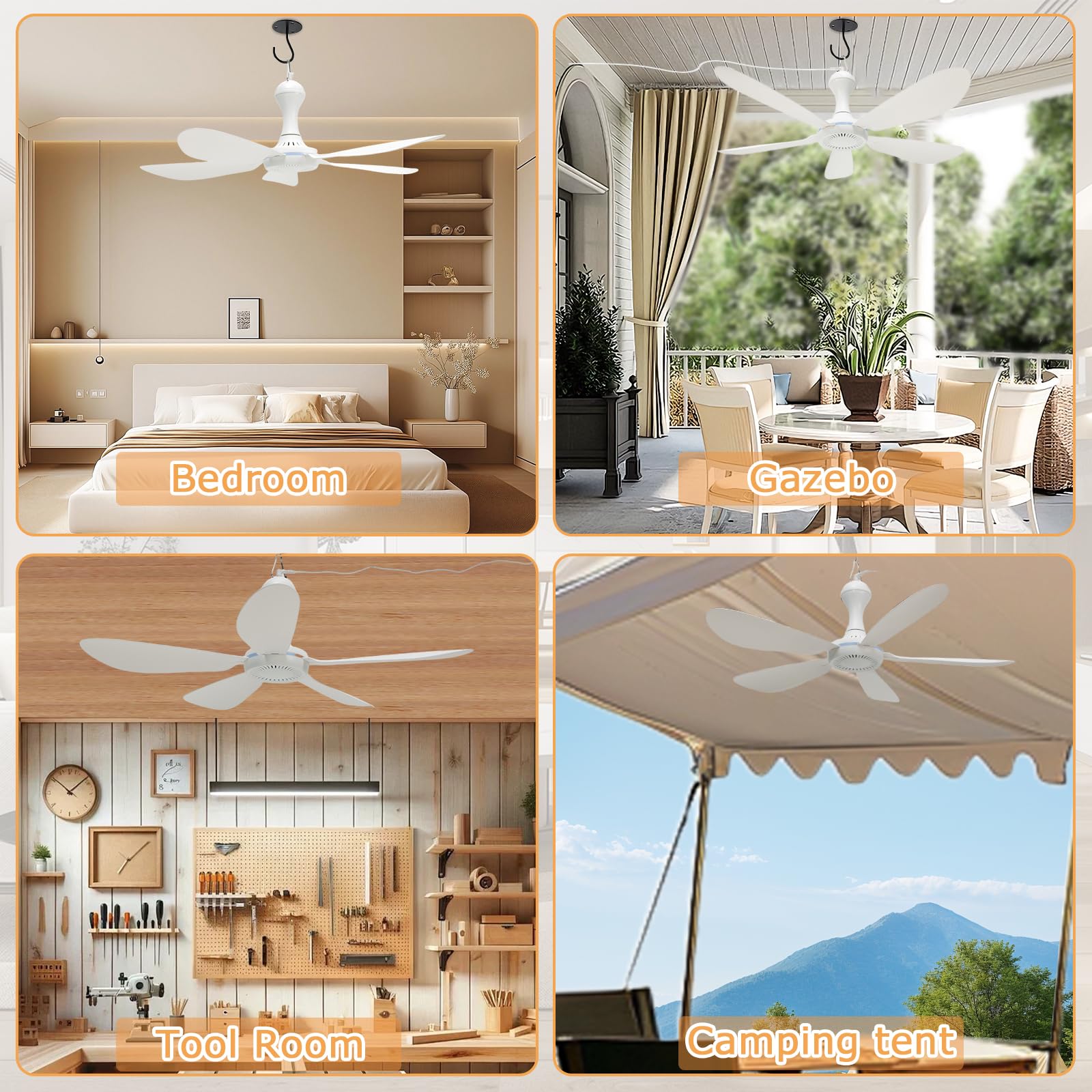 Dladeli quiet airflow delivers a gentle breeze suitable for bedrooms and living spaces.