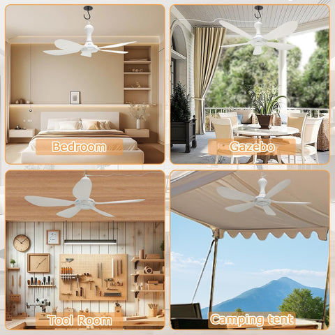 Dladeli quiet airflow delivers a gentle breeze suitable for bedrooms and living spaces.
