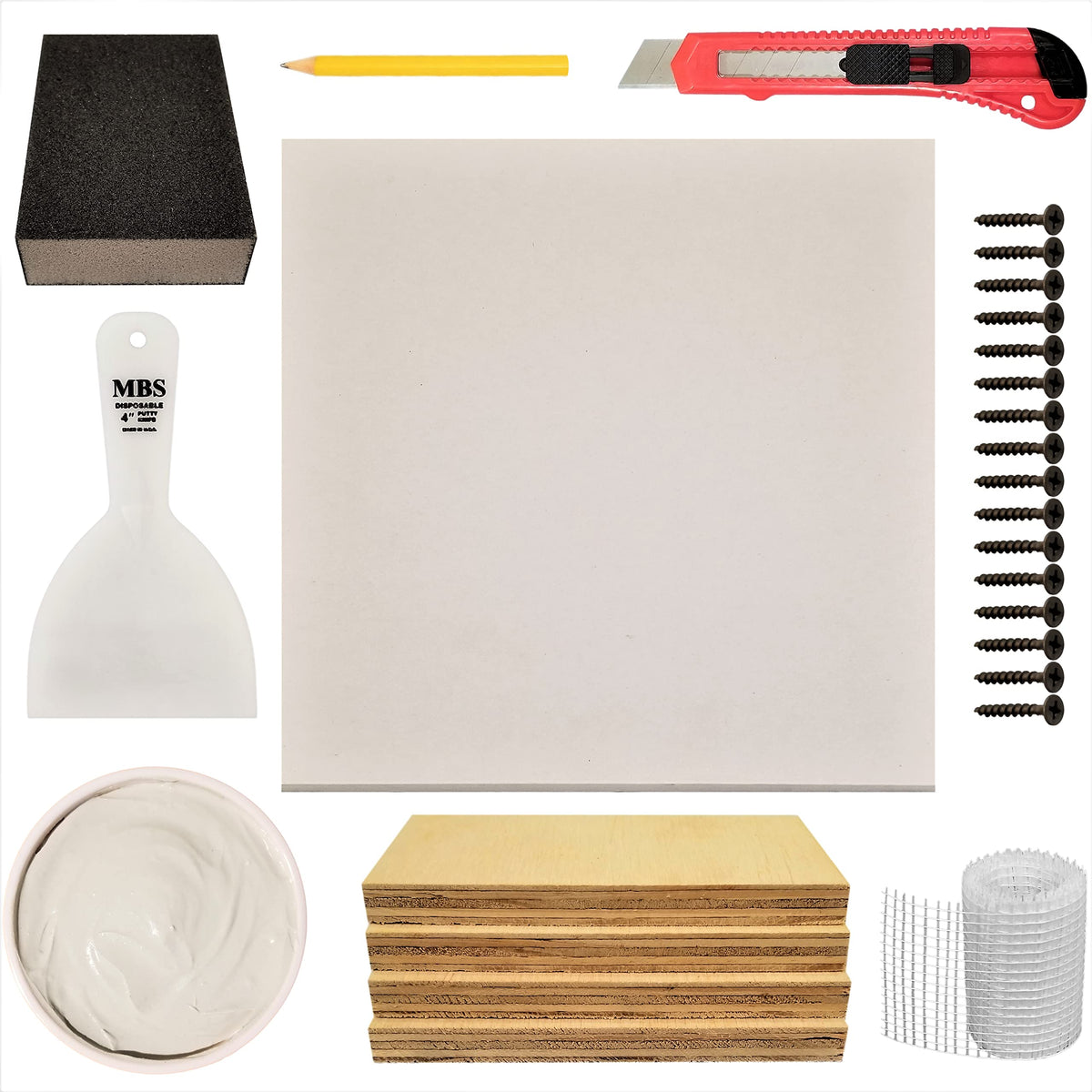 Dlh Western drywall panel 12x12 provides a sturdy base for seamless wall repair