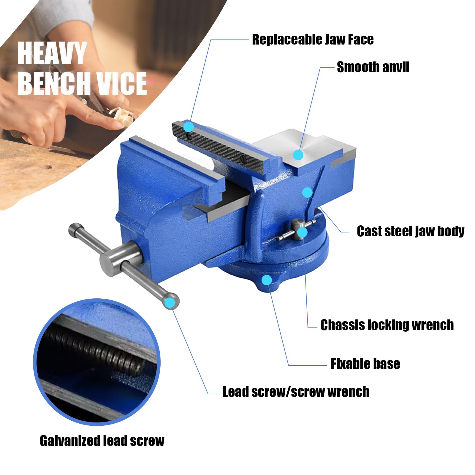 D LIAN DONG 360-degree swivel base enables flexible clamping angles
