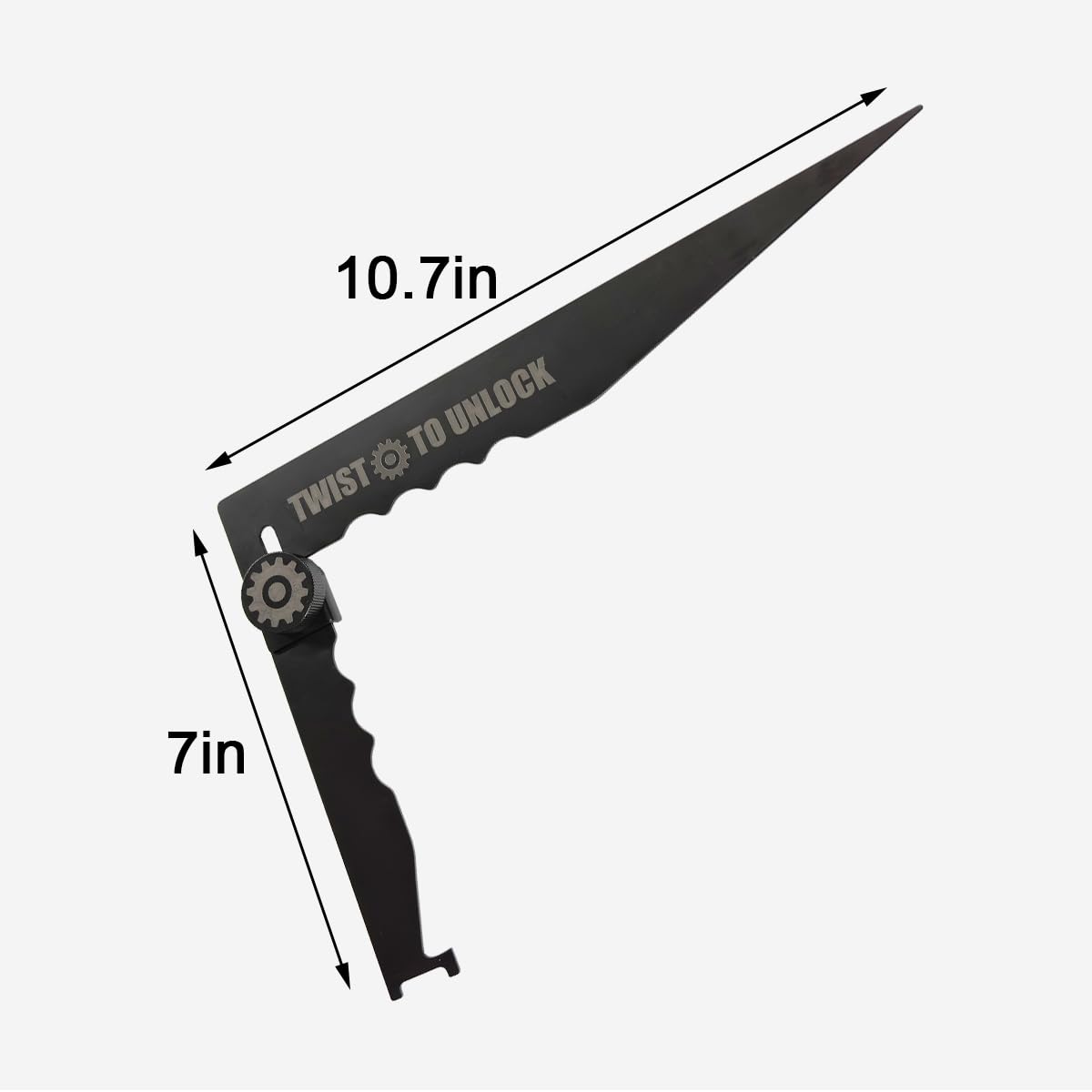 Dlincat tool features a 5 inch scale for fast measurements