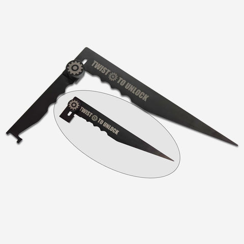 Dlincat foldable firefighting tools folded compact for easy storage