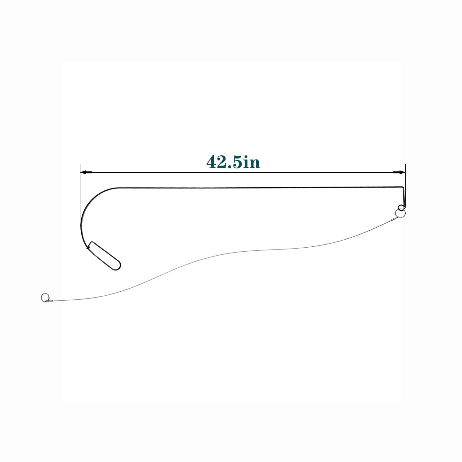 Dlincat stretch lever opening tool cable detail illustrating a rigid stainless steel cable for precise maintenance tasks.