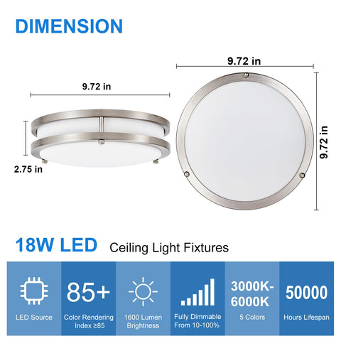 DLLT 18W LED saves energy while delivering high lumen output.