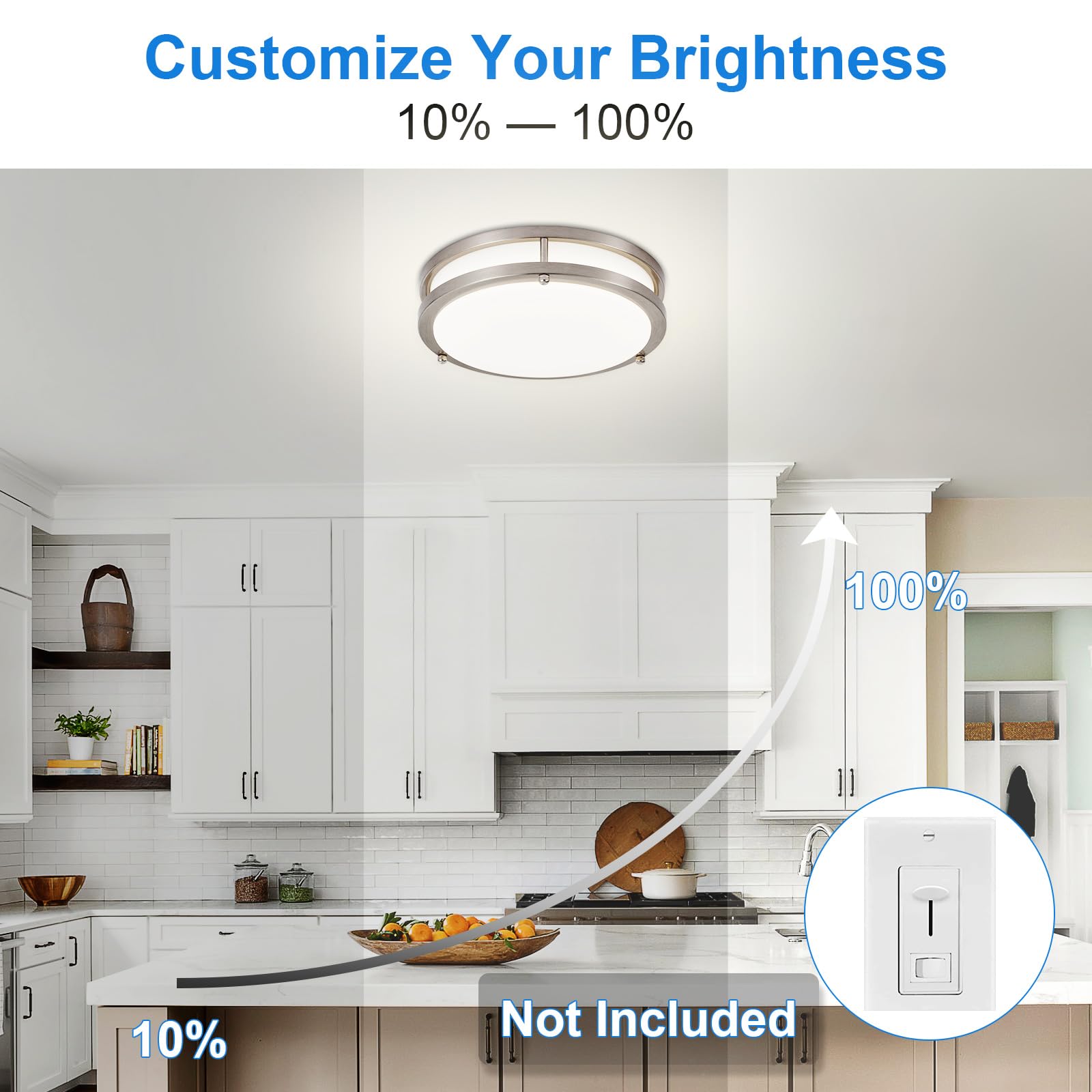 DLLT CRI85+ lighting renders colors accurately for everyday tasks.