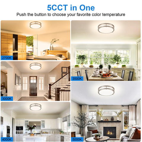 DLLT LED ceiling light delivers bright, even illumination for kitchens and hallways.