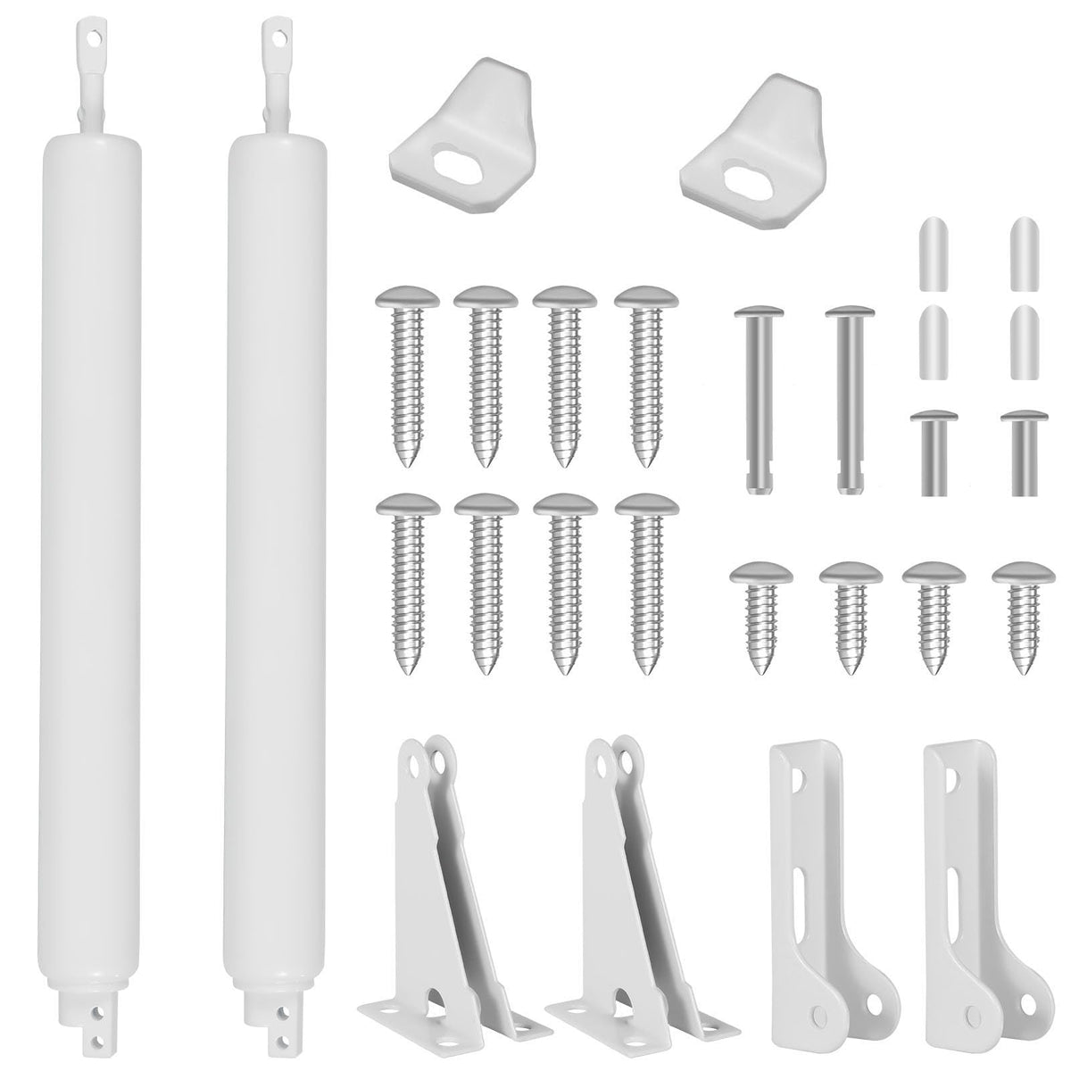 Dluno 2-set packaging—screen door closers with included screws for quick install.