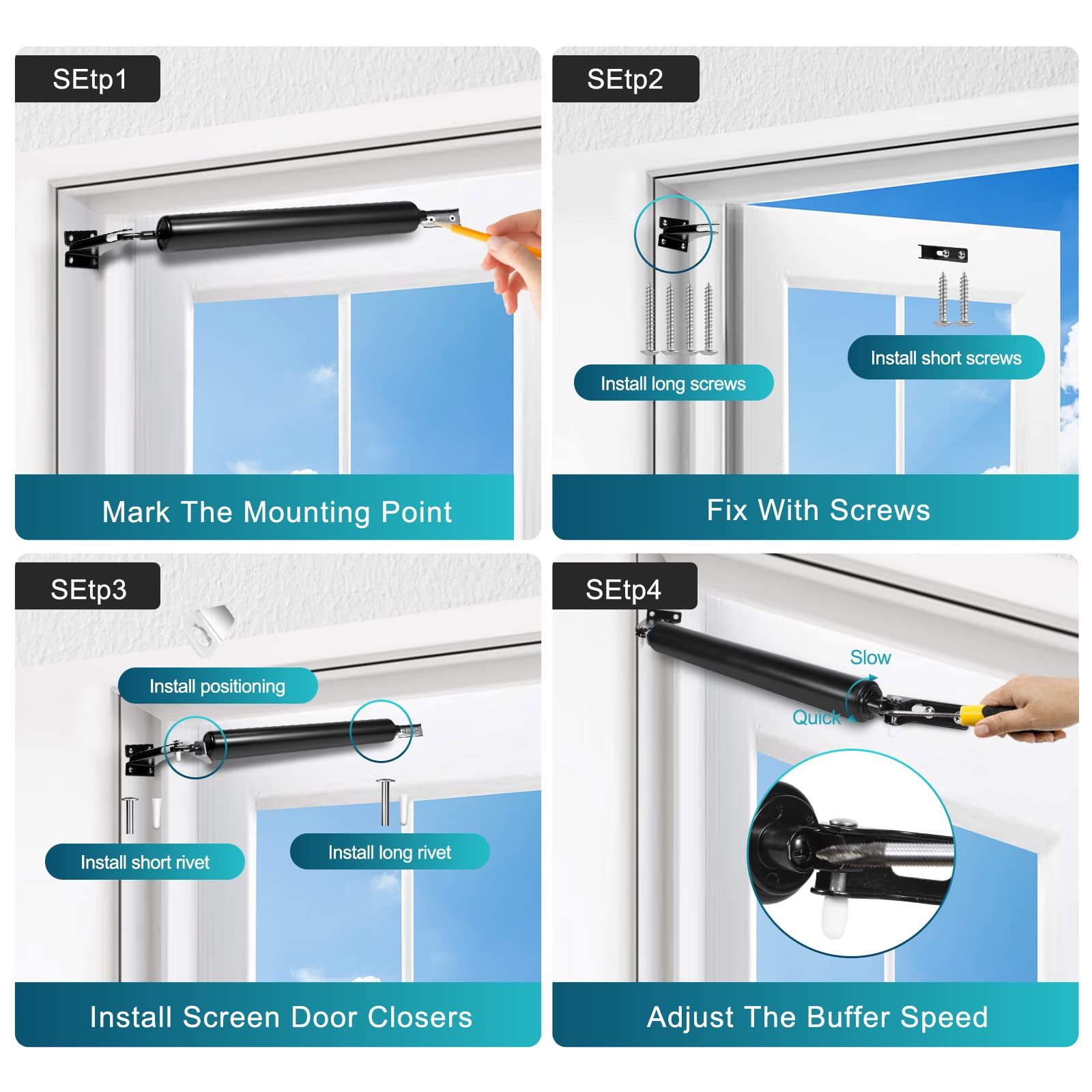 Dluno installation kit image with packaged screws included and quick setup tips