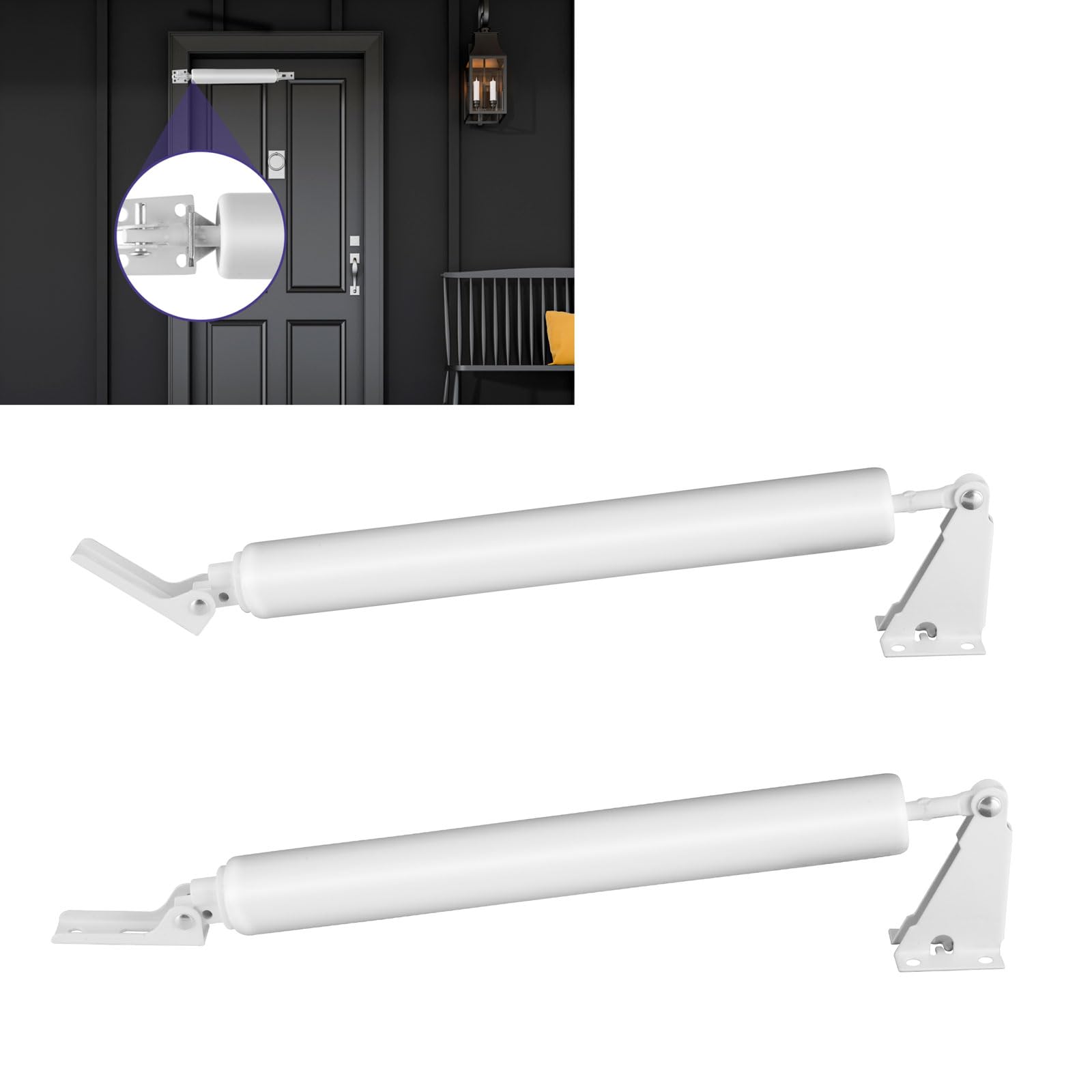 Dluno screen door closer in action improves security and comfort.
