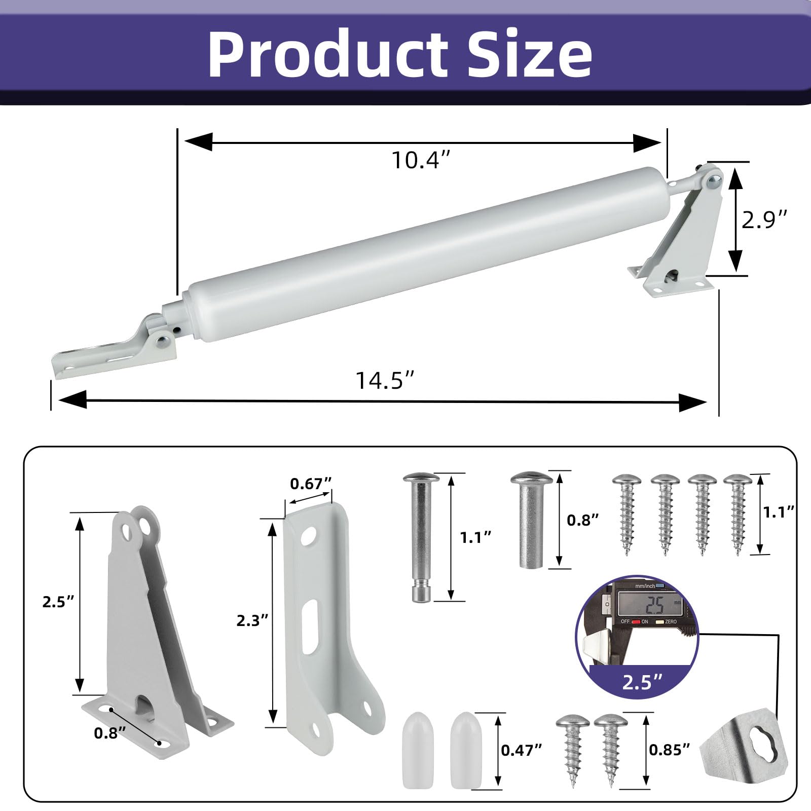 Dluno adjustable buffer speed helps smooth, controlled door closing.
