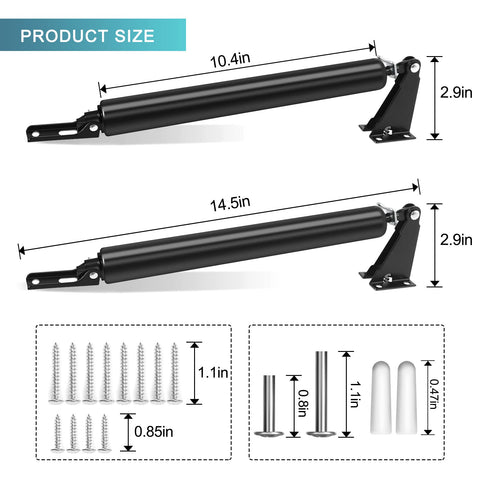 Dluno storm door closer installation angle demonstrates hinge-friendly mounting and smooth operation