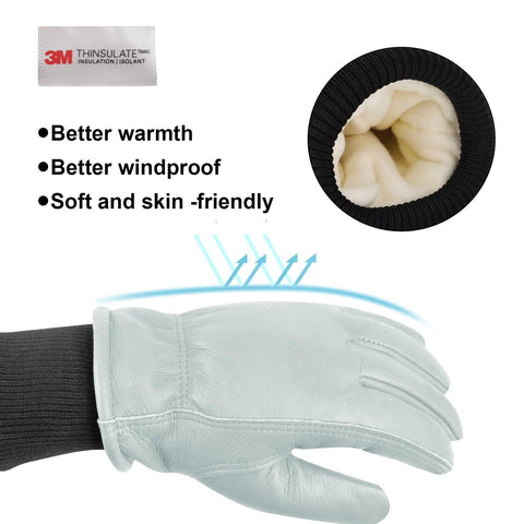 DLY gloves with Thinsulate lining keeping hands warm during chilly outdoor tasks