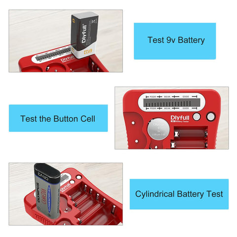 DLYFULL Battery Tester anti-slip finish provides a secure grip during checks.