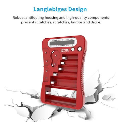 DLYFULL Battery Tester includes AAA battery for immediate testing.