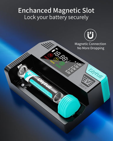 DLYFULL USB-C charging enables long uptime between uses.
