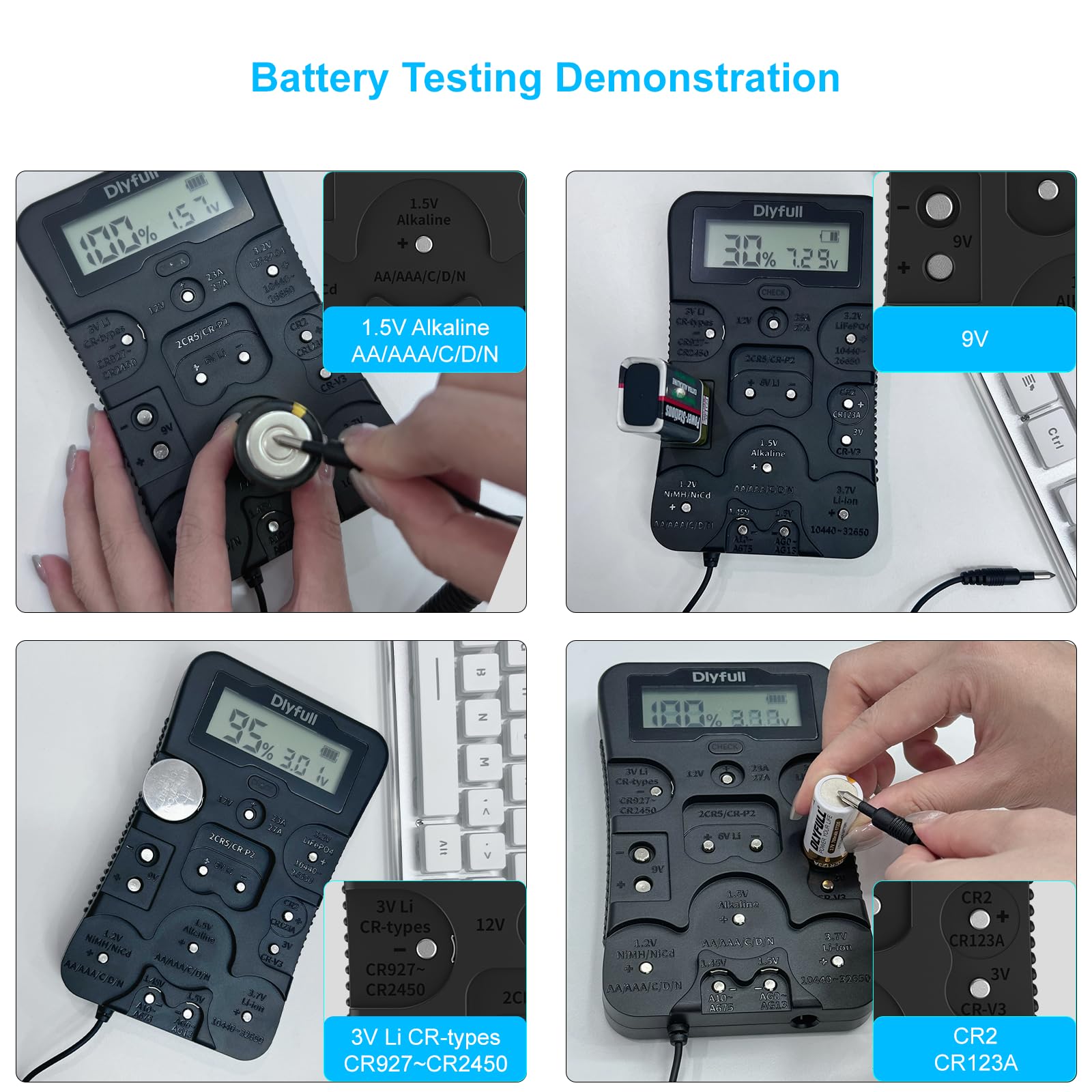 DLYFULL portable design fits in your toolkit for testing anywhere.