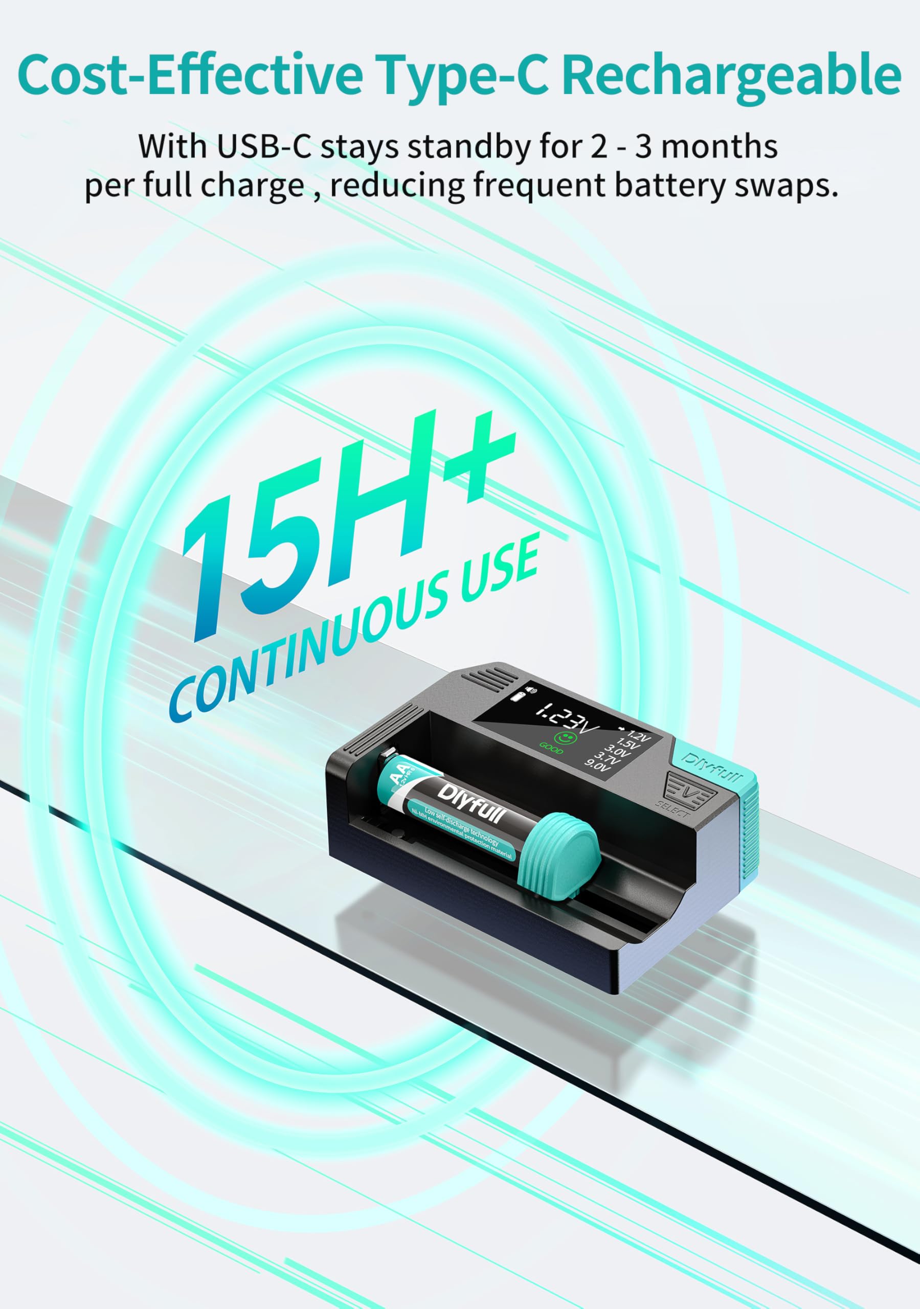 DLYPOW compact design fits in drawers or bags for on-the-go testing