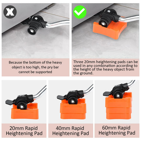DMLENGOIN roller system supports bed and piano moves with control.