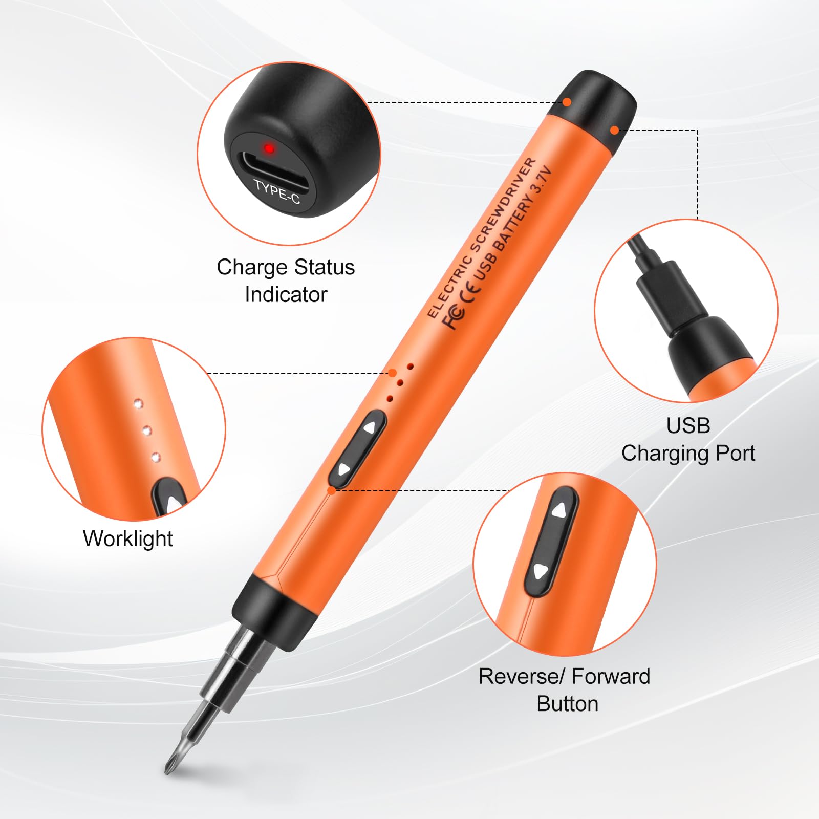 Reversible torque design for easy tightening and loosening screws