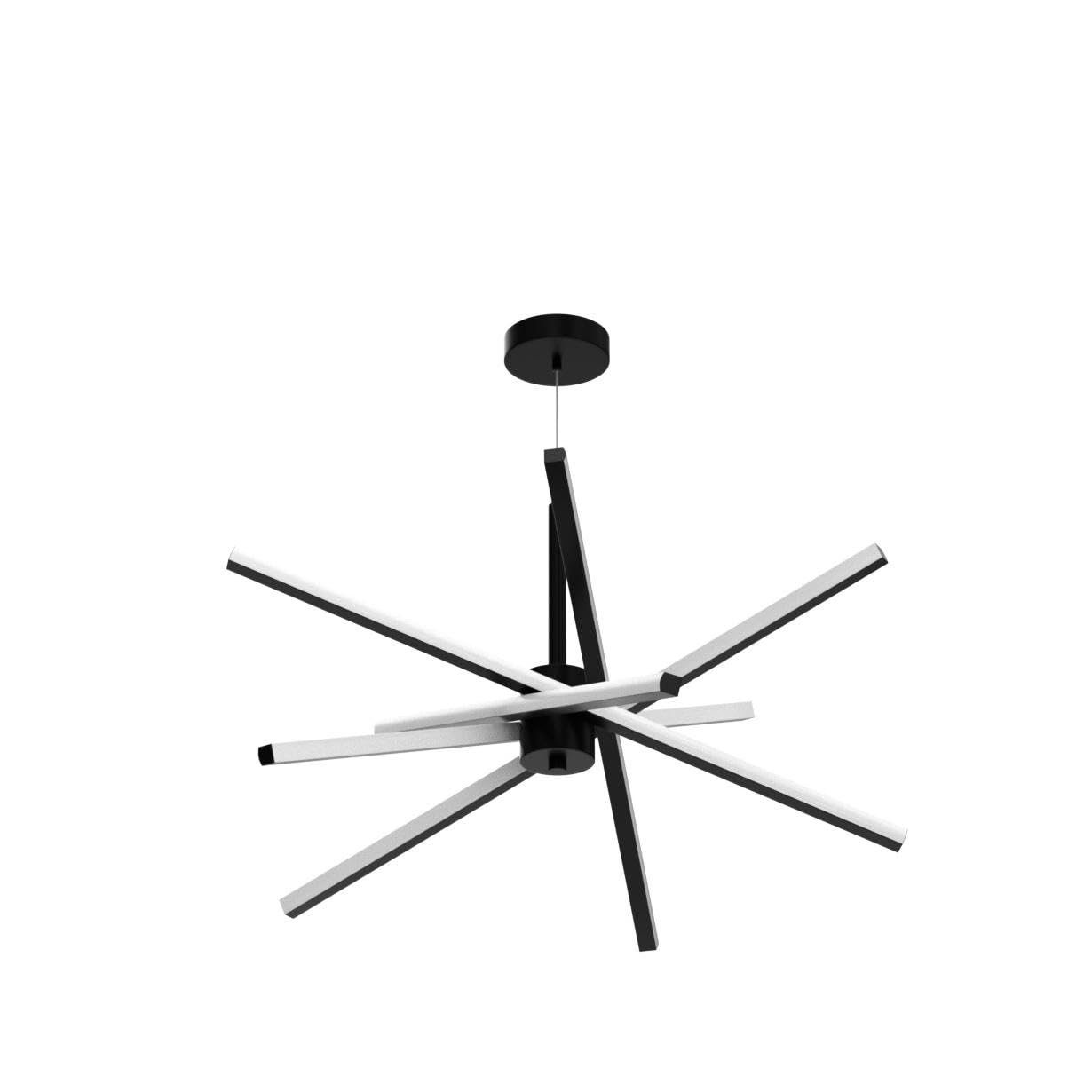 Dniwmdd dimmable chandelier offers warm to cool range 2800-7000K.