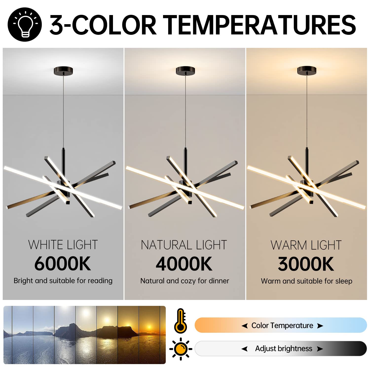 Dniwmdd acrylic shades art-nouveau fixture for refined ambient lighting.