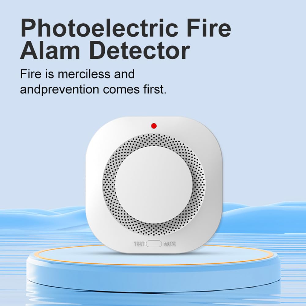 DnnrSwion smoke detector back view shows easy wall mounting for reliable safety