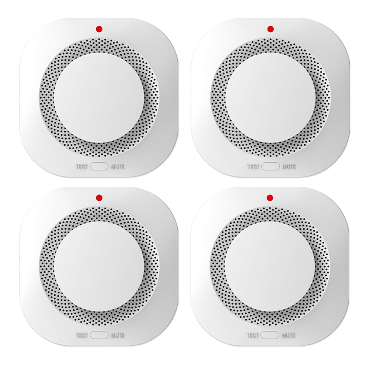 DnnrSwion photoelectric smoke detector front view detects slow-burning fires quickly