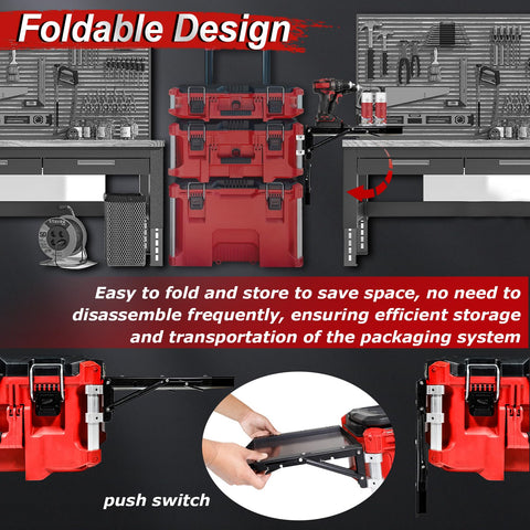 DNShorix sturdy metal top resists scratches during tool work