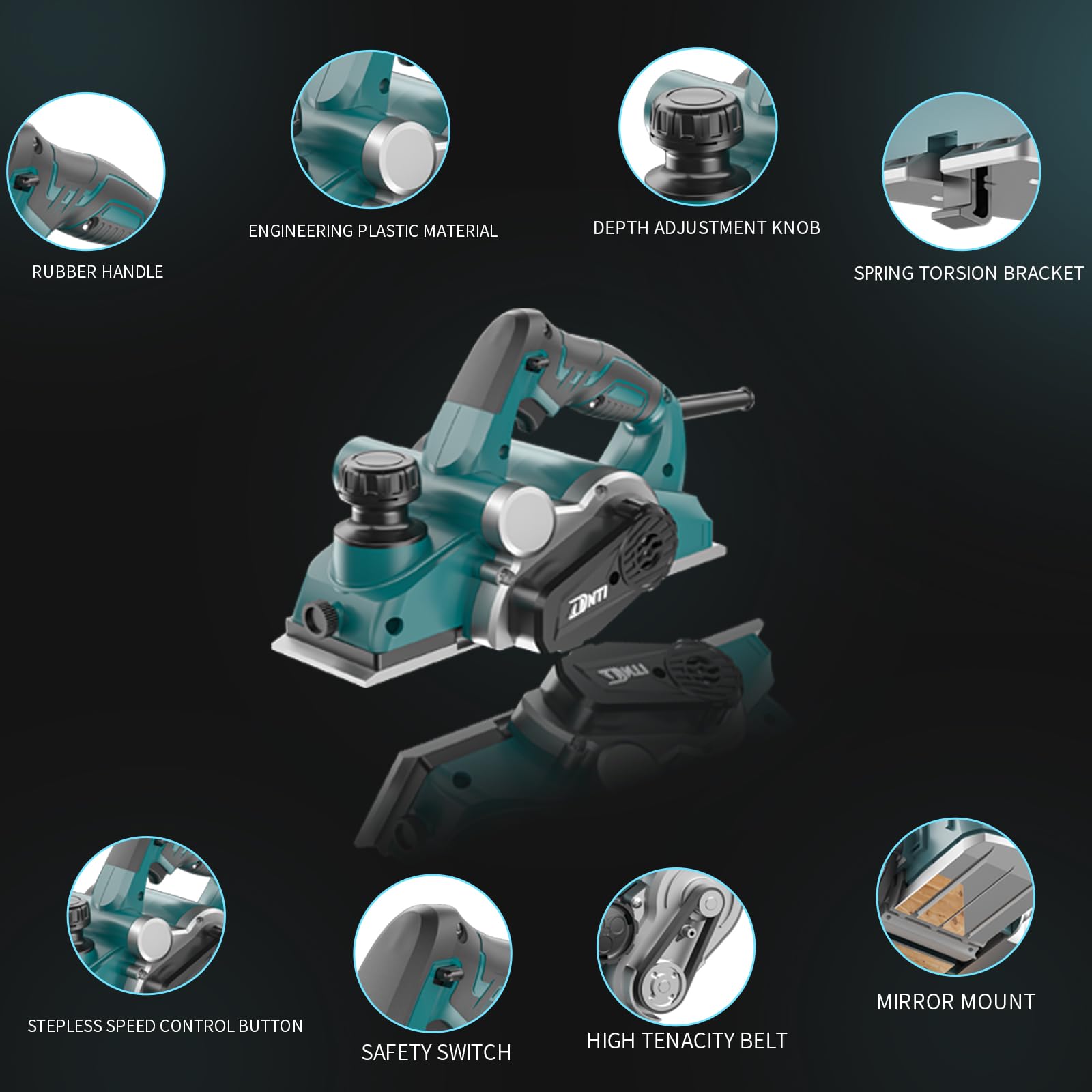 DNTI metal body supports durable use through demanding projects.