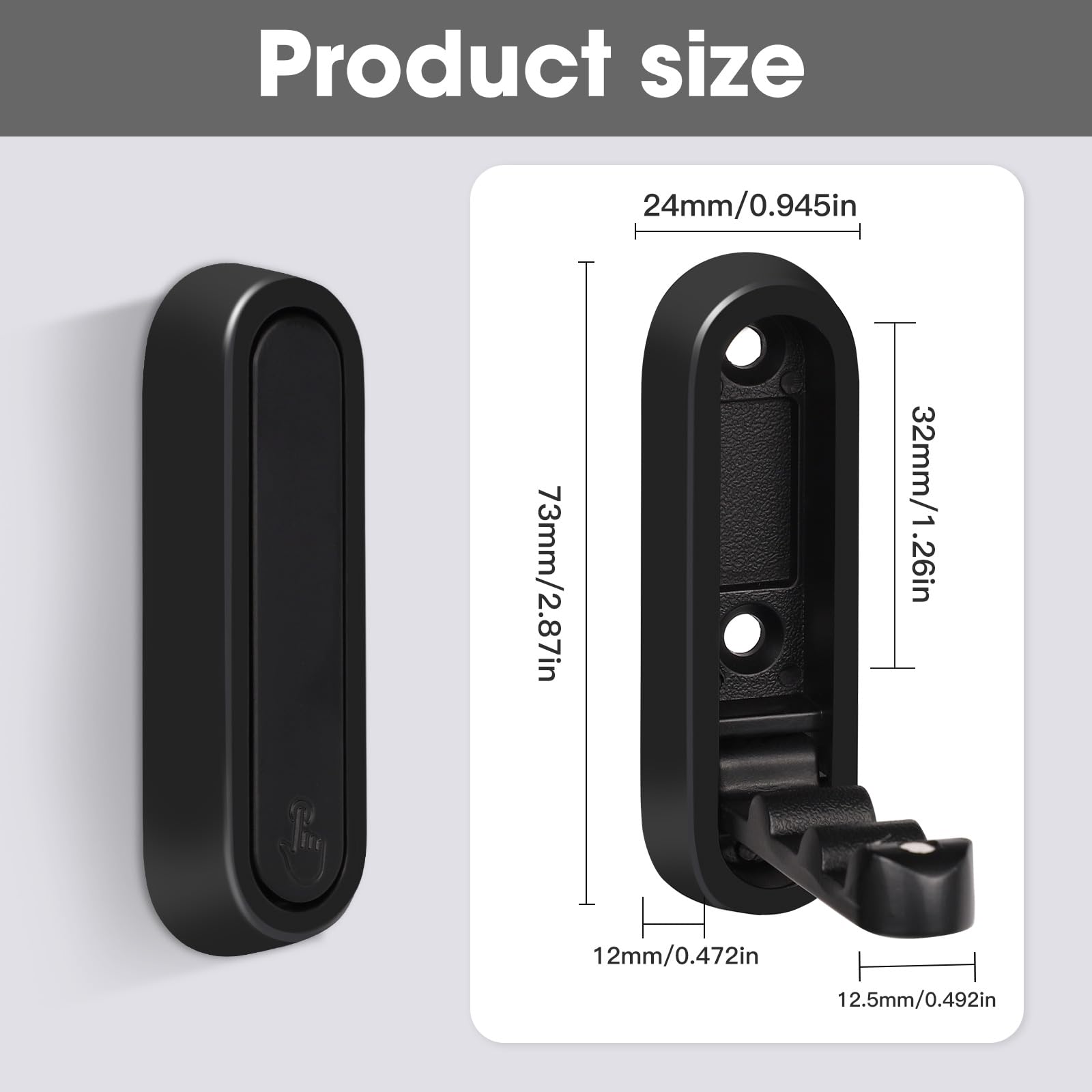 Dntorx wall-mounted hooks with simple installation proving quick DIY setup