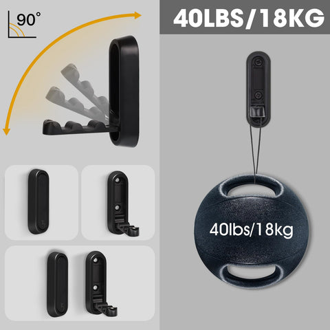 Black Dntorx hooks save space by folding away when not in use