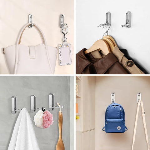 Dntorx folding coat hooks suit entryways and closets for organized spaces