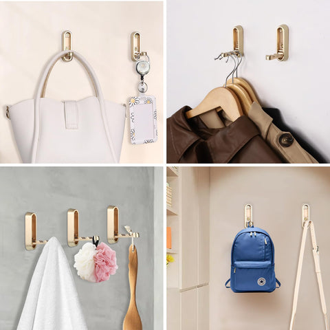 Dntorx folding coat hooks blend subtle luxury with practical design