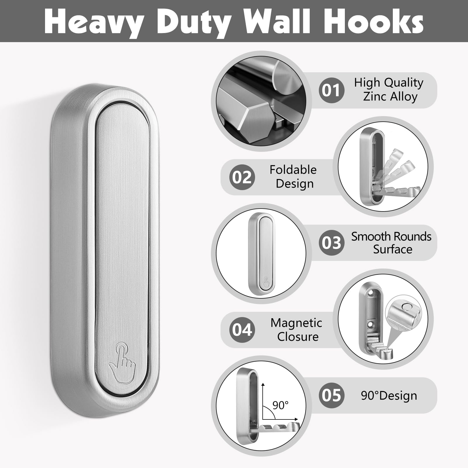 Dntorx folding coat hooks folded design blends with modern interiors