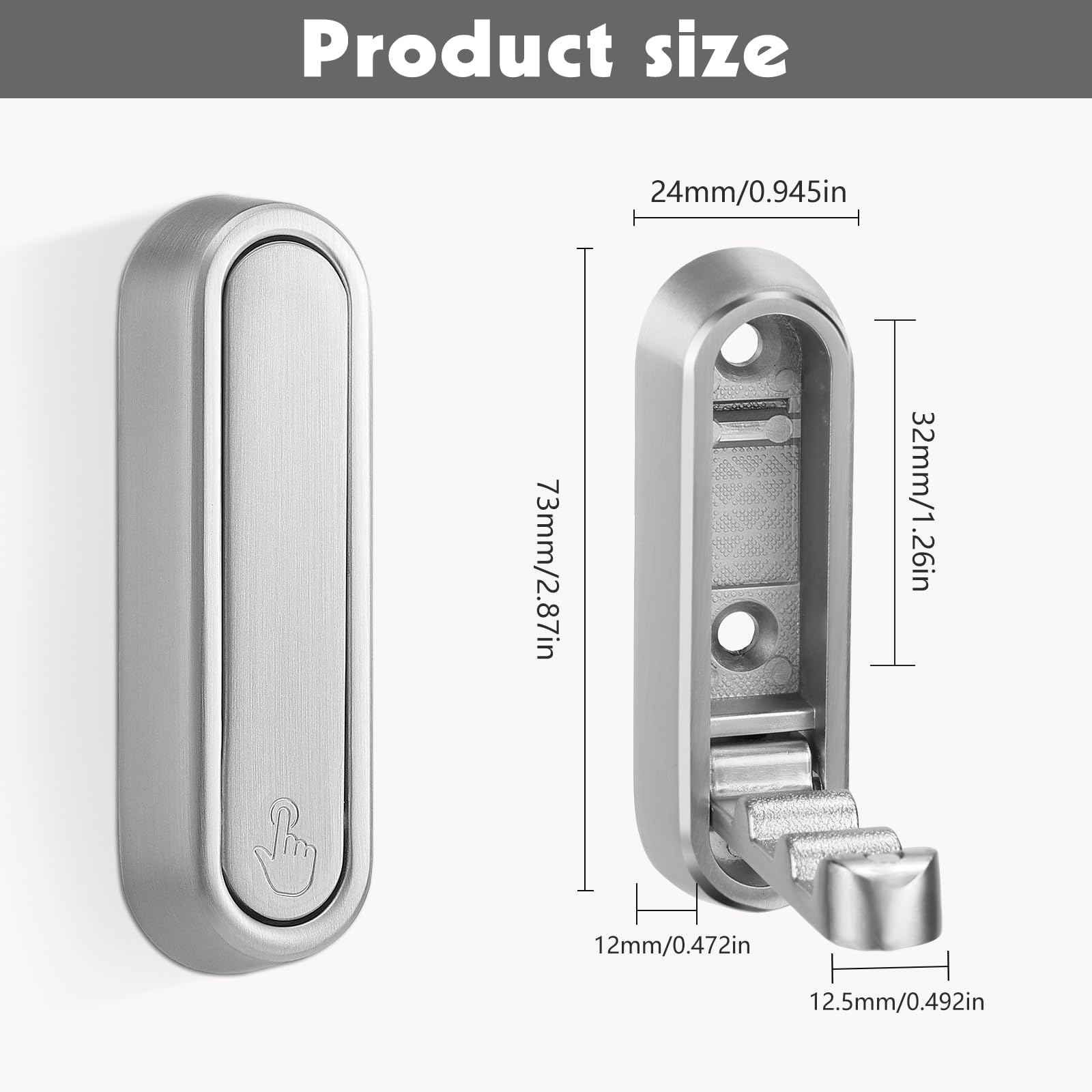 Dntorx folding coat hooks unfolded for quick access and everyday use