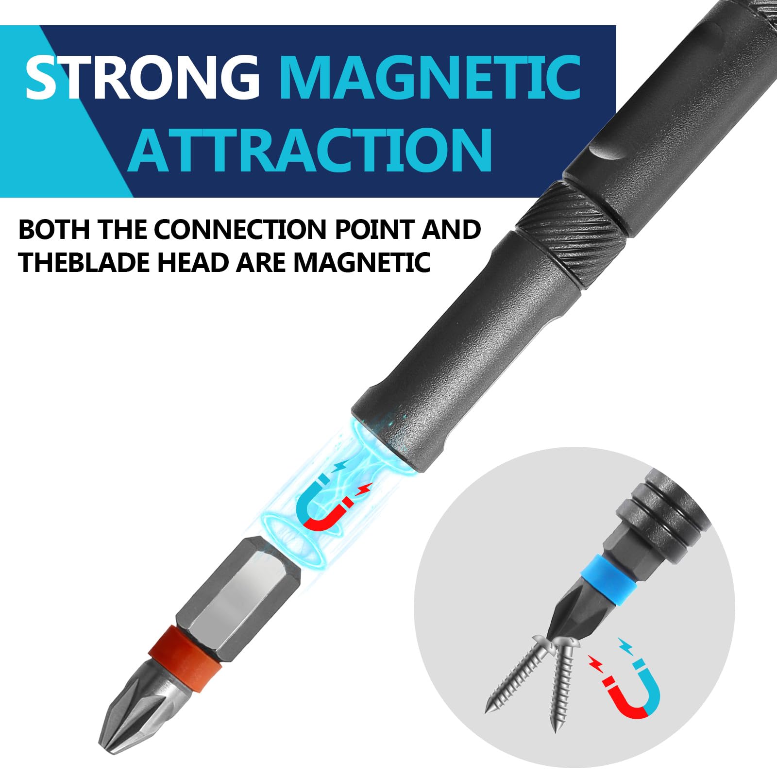 Doaho 42-in-1 magnetized bits securely hold screws during work
