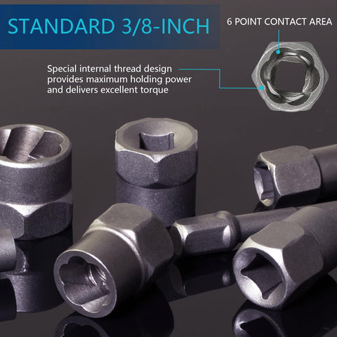 Doaho Cr-Mo screw extractor material detail highlights high-strength steel