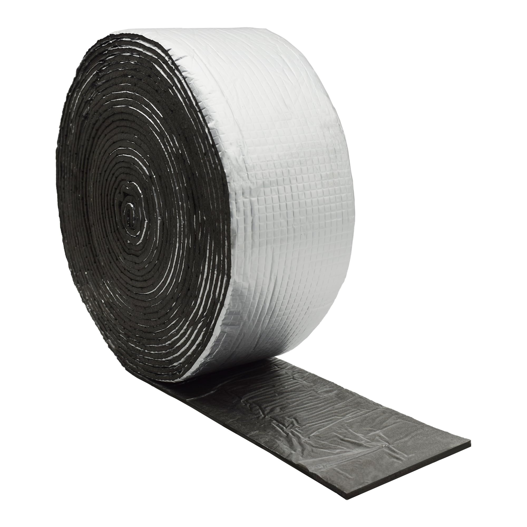 DOBTIM foam foil pipe wrap roll 32ft shows durable reflective insulation for pipes.