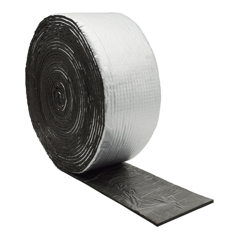 DOBTIM foam foil pipe wrap roll 32ft shows durable reflective insulation for pipes.