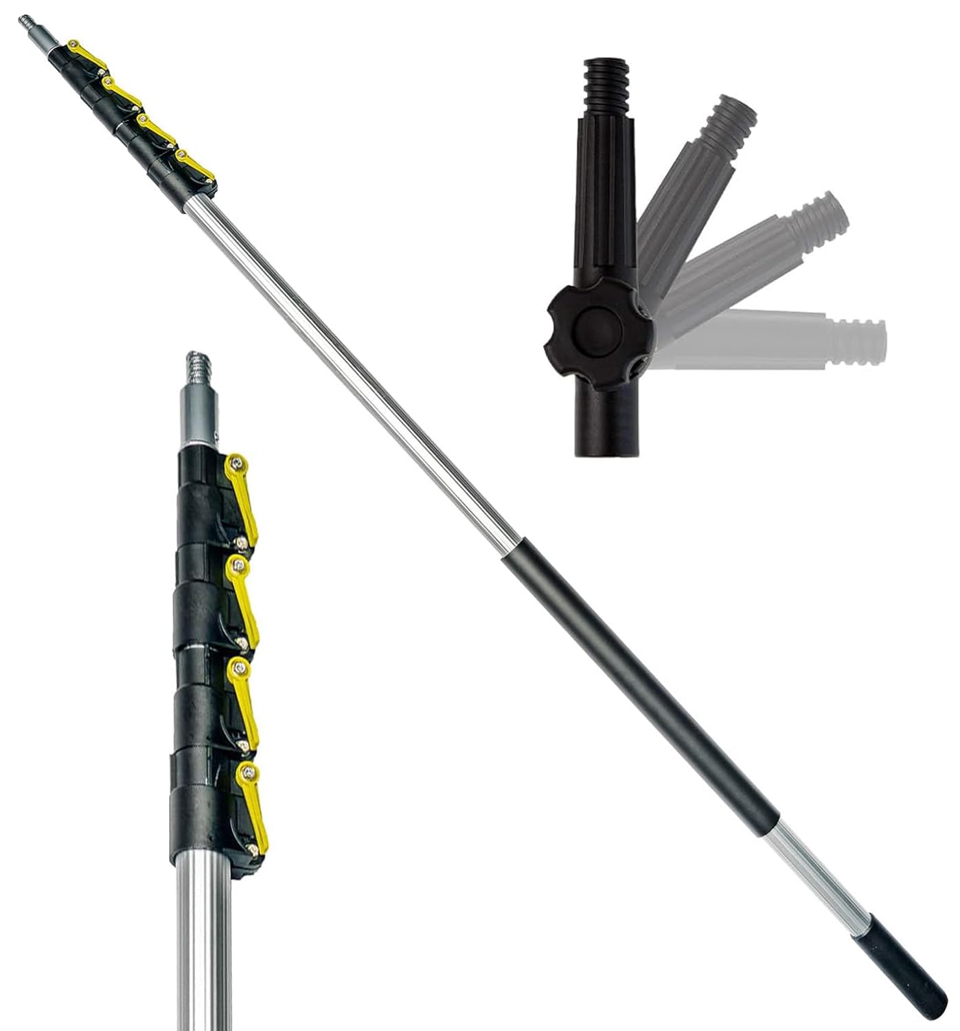 DOCA Telescoping Pole fully extended for high reach cleaning tasks