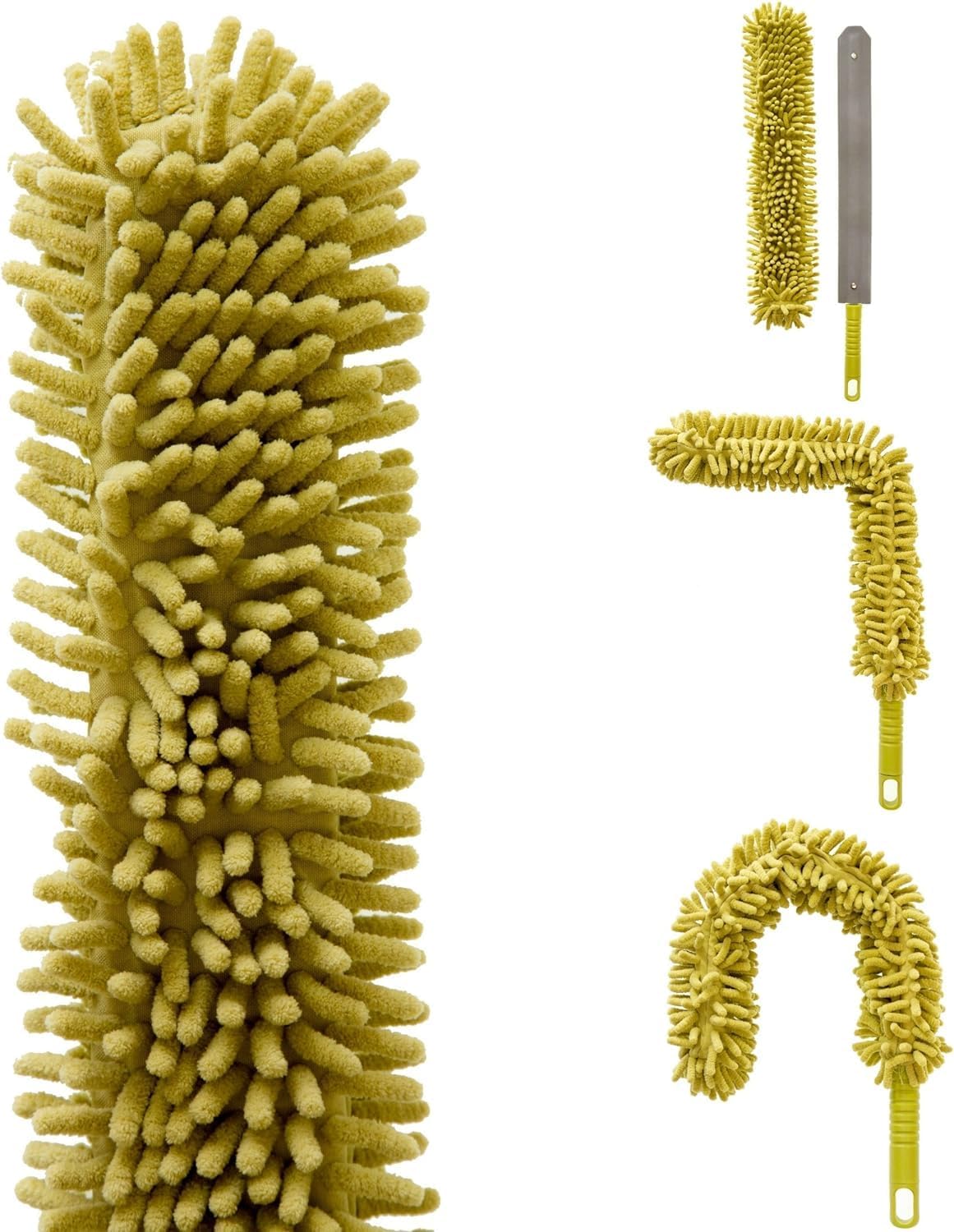 DOCAZOO ceiling-fan-duster adapts to curved surfaces for thorough dusting.