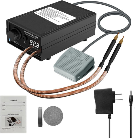Includes nickel strip and spot welding pen for DIY projects