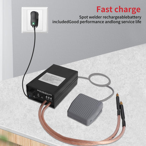 9-level knob adjusts output power from 0 to 800A