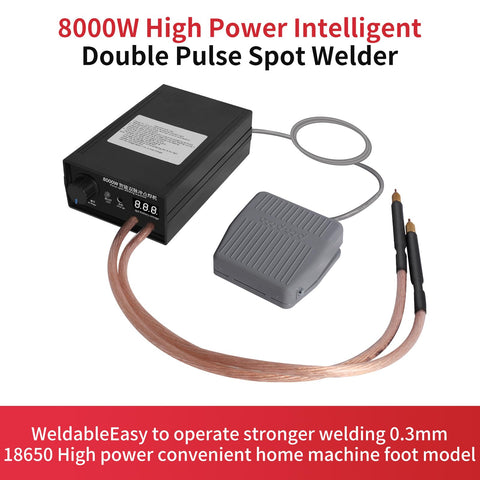 Docreate spot welder with pedal operation enables hands-free welding